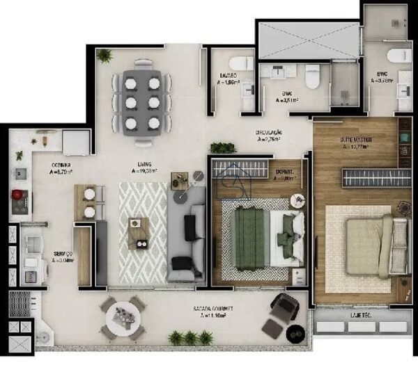 Apartamento Residencial à Venda | Barreiros | São José | AP0210_MMQ - Imagem 10